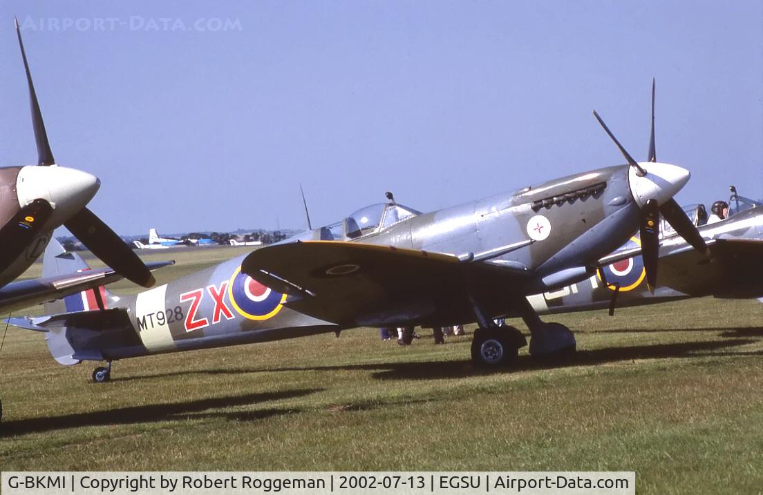 G-BKMI, 1944 Supermarine 359 Spitfire HF.VIIIc C/N 6S/583793, Morning line up.ZX M.RAF MT928