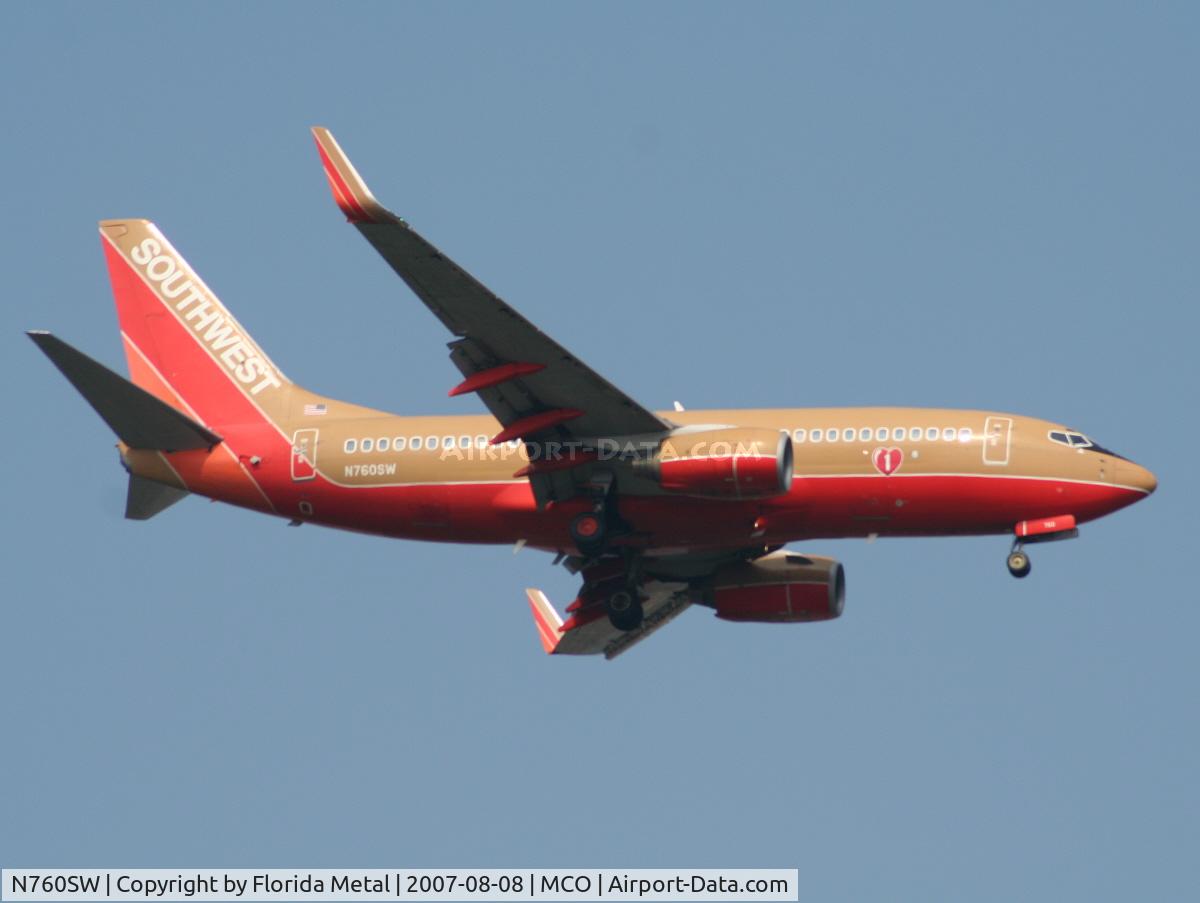 N760SW, 2000 Boeing 737-7H4 C/N 27874, Southwest