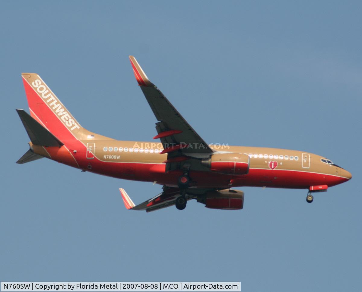 N760SW, 2000 Boeing 737-7H4 C/N 27874, Southwest