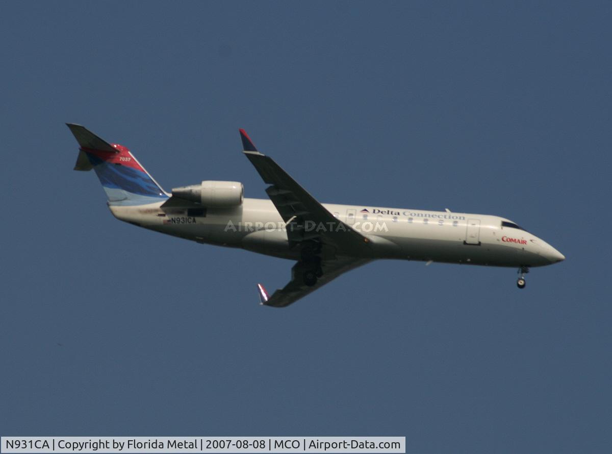N931CA, 1994 Canadair CRJ-100ER (CL-600-2B19) C/N 7037, Comair