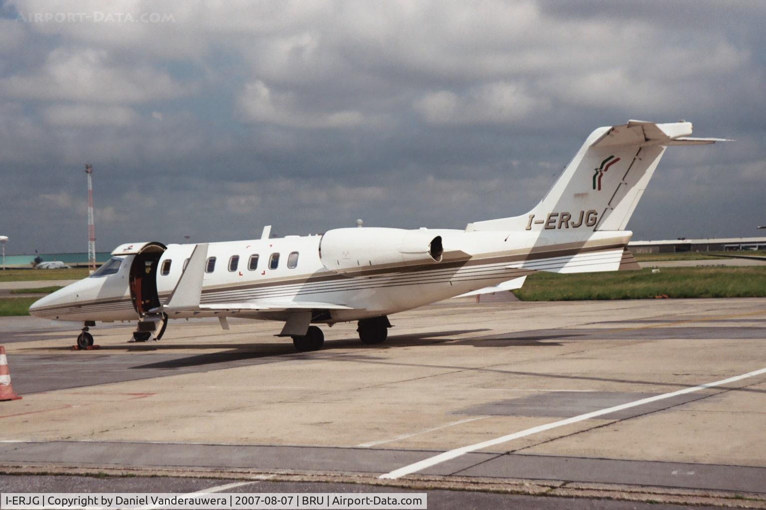 I-ERJG, 2004 Learjet 40 C/N 45-2015, parked on ABELAG apron