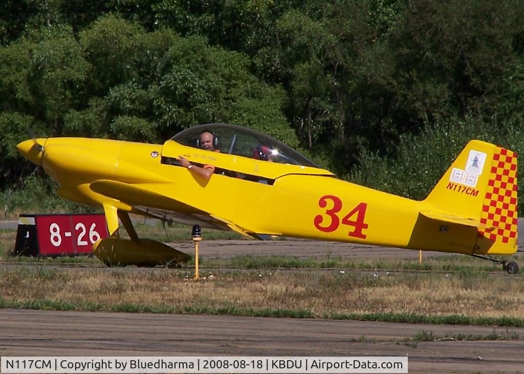 N117CM, 2001 Vans RV-4 C/N 3000, Taxi for takeoff.