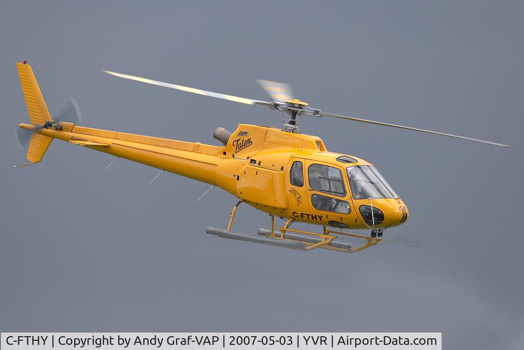 C-FTHY, 1990 Aerospatiale AS-350B Ecureuil C/N 2372, Talon Helicopter AS350