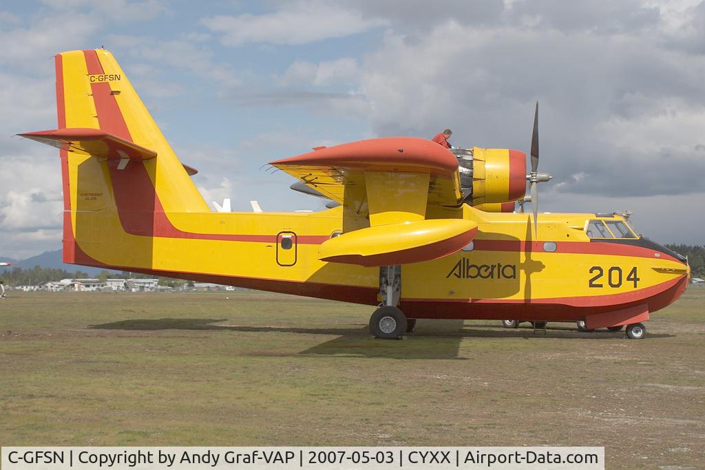 C-GFSN, 1987 Canadair CL-215-V (CL-215-1A10) C/N 1099, Alberta Goverment CL-215