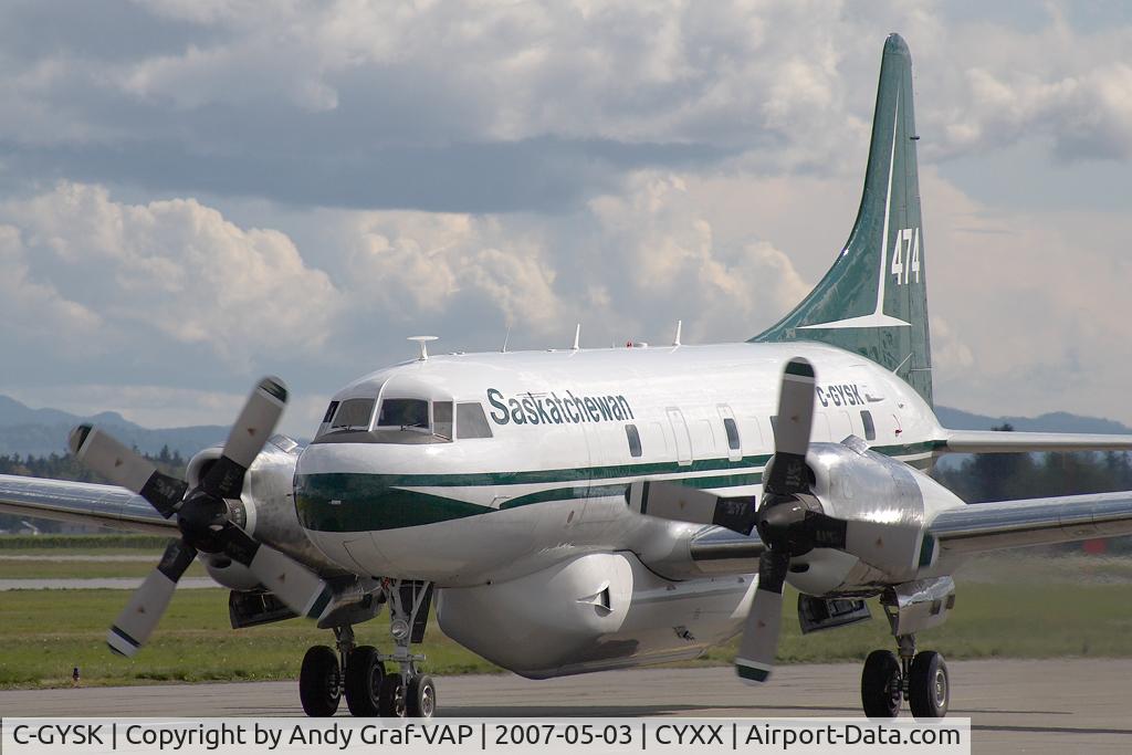 C-GYSK, 1955 Convair VC-131D-CO Samaritan C/N 234, Saskatchewan Goverment Convair 340