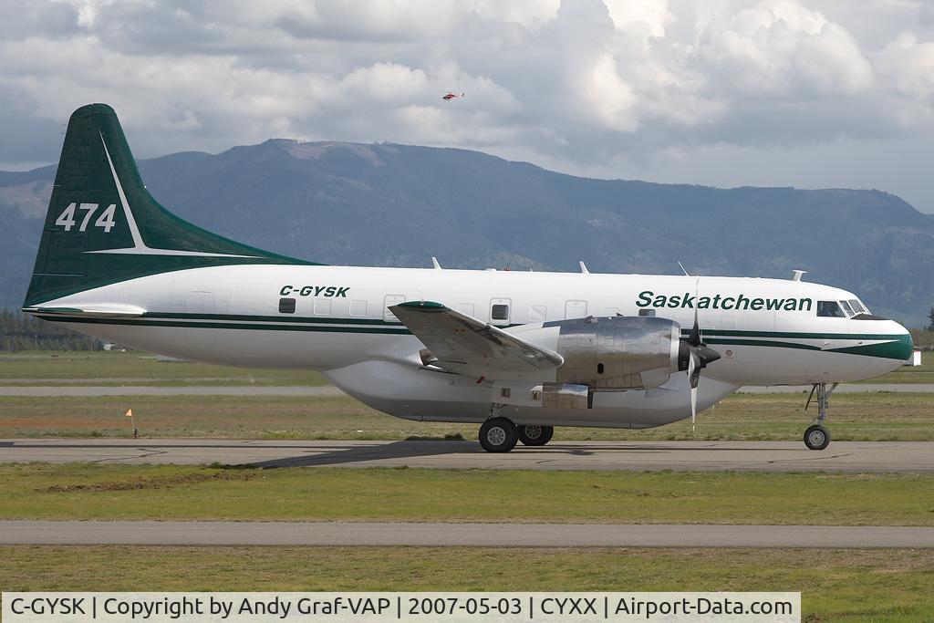 C-GYSK, 1955 Convair VC-131D-CO Samaritan C/N 234, Saskatchewan Goverment Convair 340
