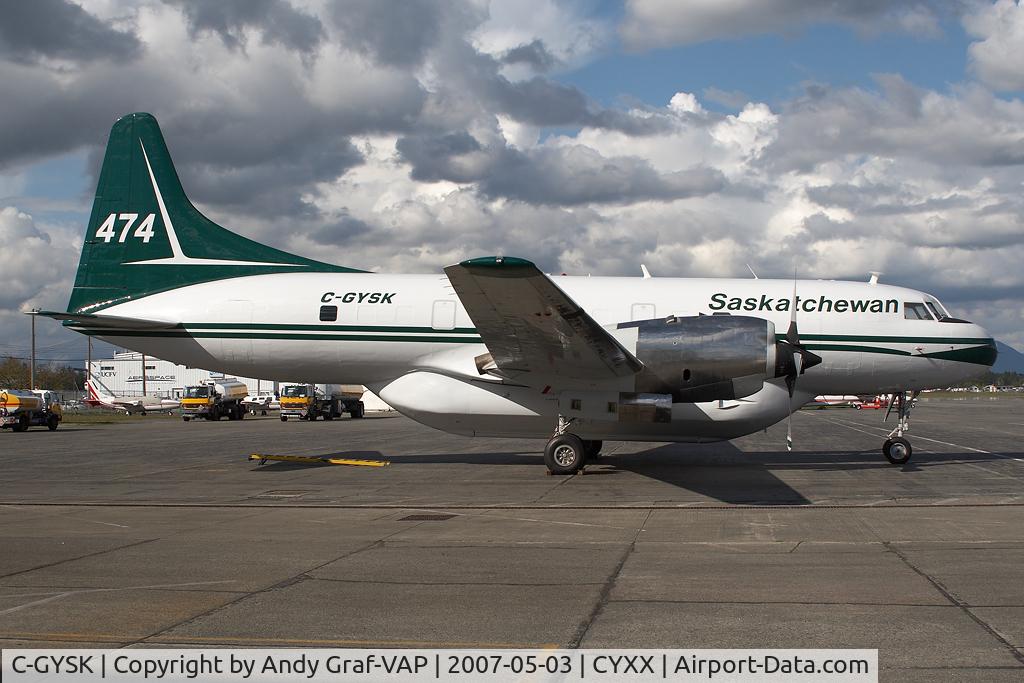 C-GYSK, 1955 Convair VC-131D-CO Samaritan C/N 234, Saskatchewan Goverment Convair 340