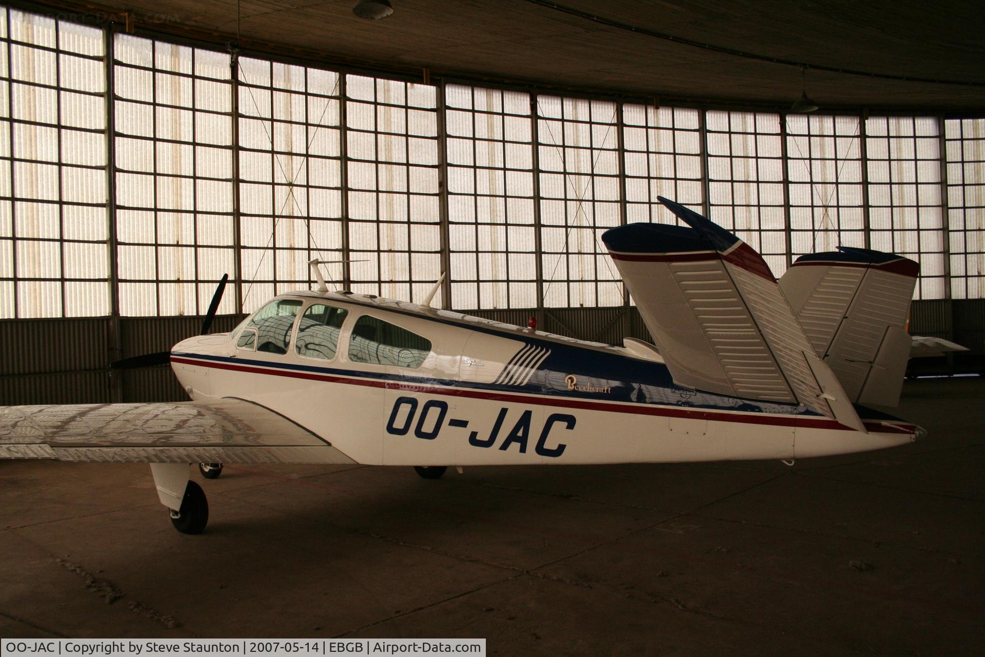 OO-JAC, 1968 Beech V35A Bonanza Bonanza C/N D-8745, Taken on a Aeroprint tour @ Grimbergen