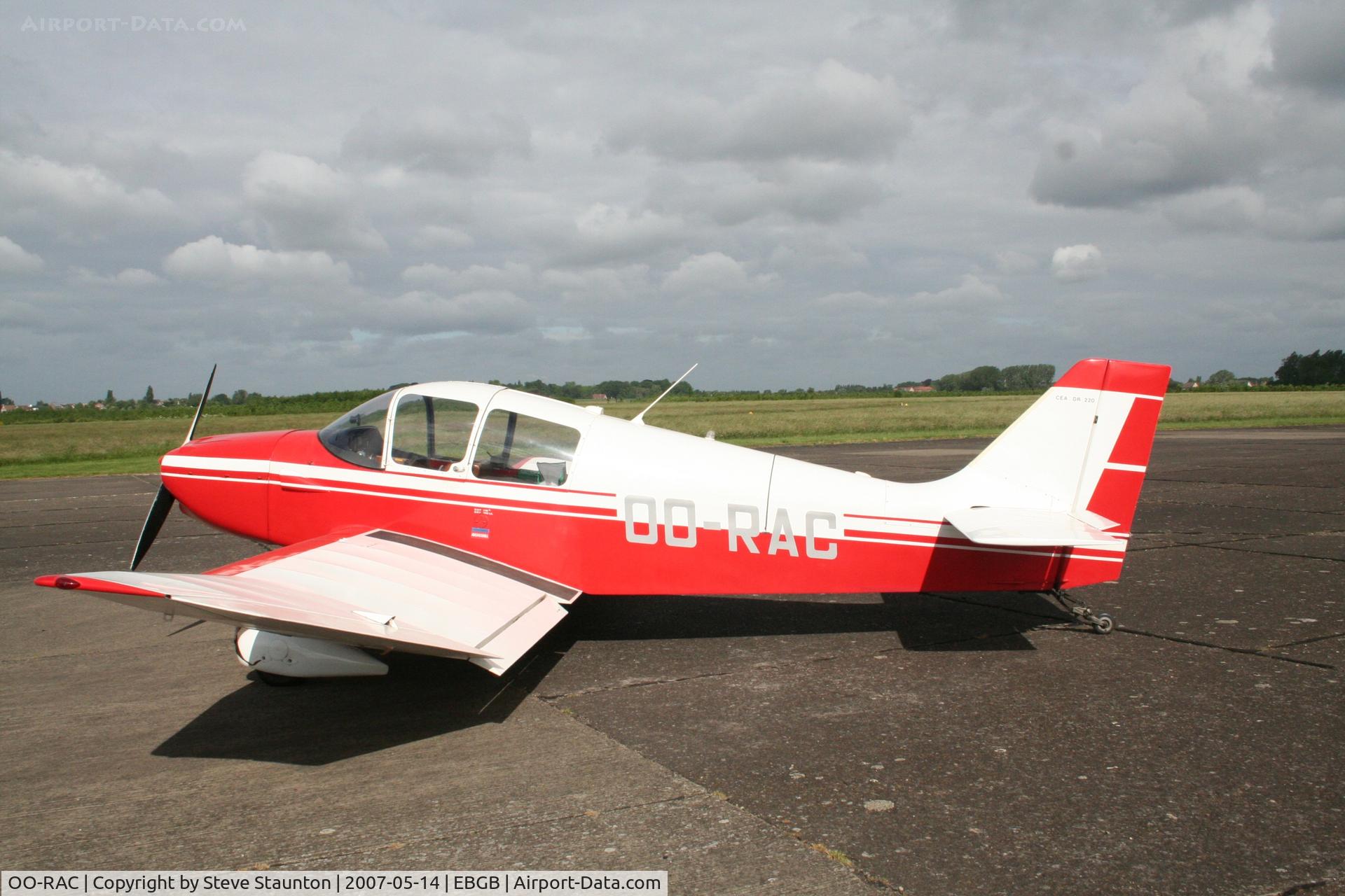 OO-RAC, CEA DR-220 2+2 C/N 4, Taken on a Aeroprint tour @ Grimbergen