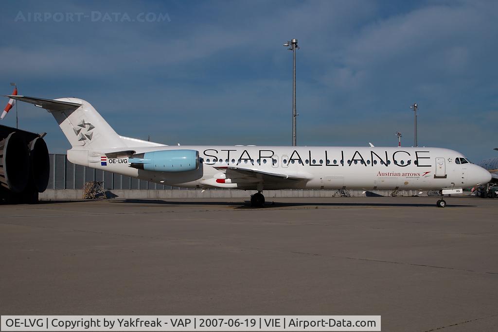 OE-LVG, 1994 Fokker 100 (F-28-0100) C/N 11520, Austrian Arrows Fokker 100