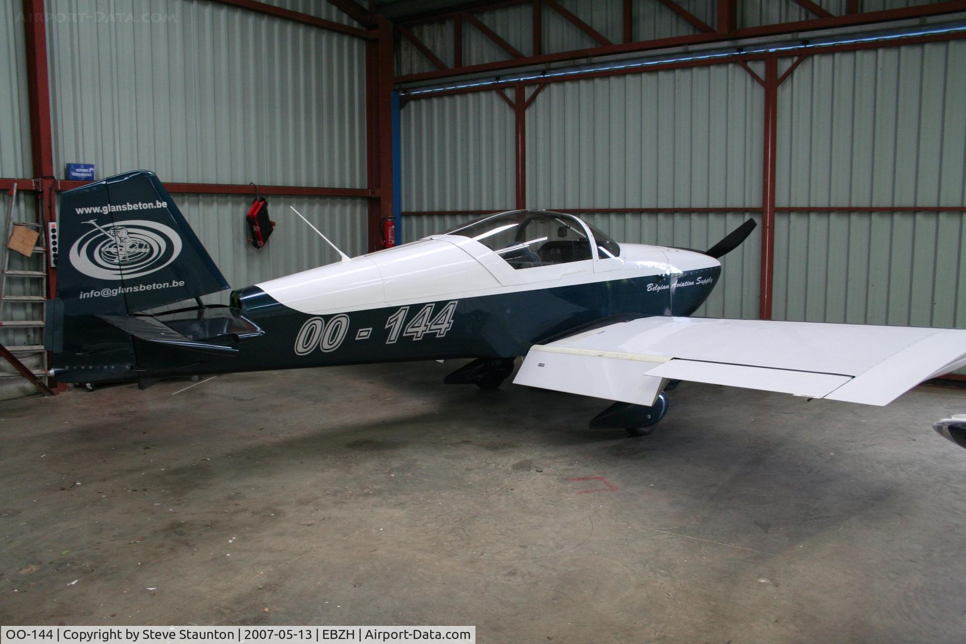 OO-144, Vans RV-6A C/N 22605, Taken on a Aeroprint tour @ Hasselt