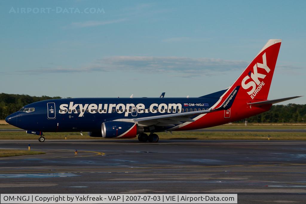OM-NGJ, 2007 Boeing 737-76N C/N 34755, Sky Europe Boeing 737-700