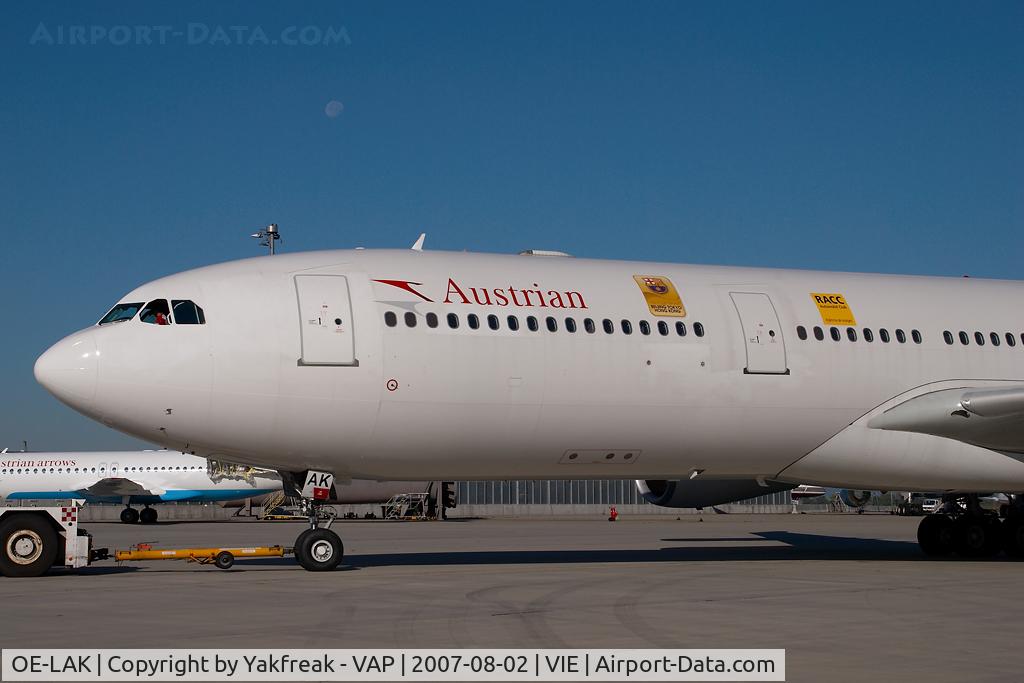 OE-LAK, 1997 Airbus A340-313 C/N 169, Austrian Airlines Airbus 340-300