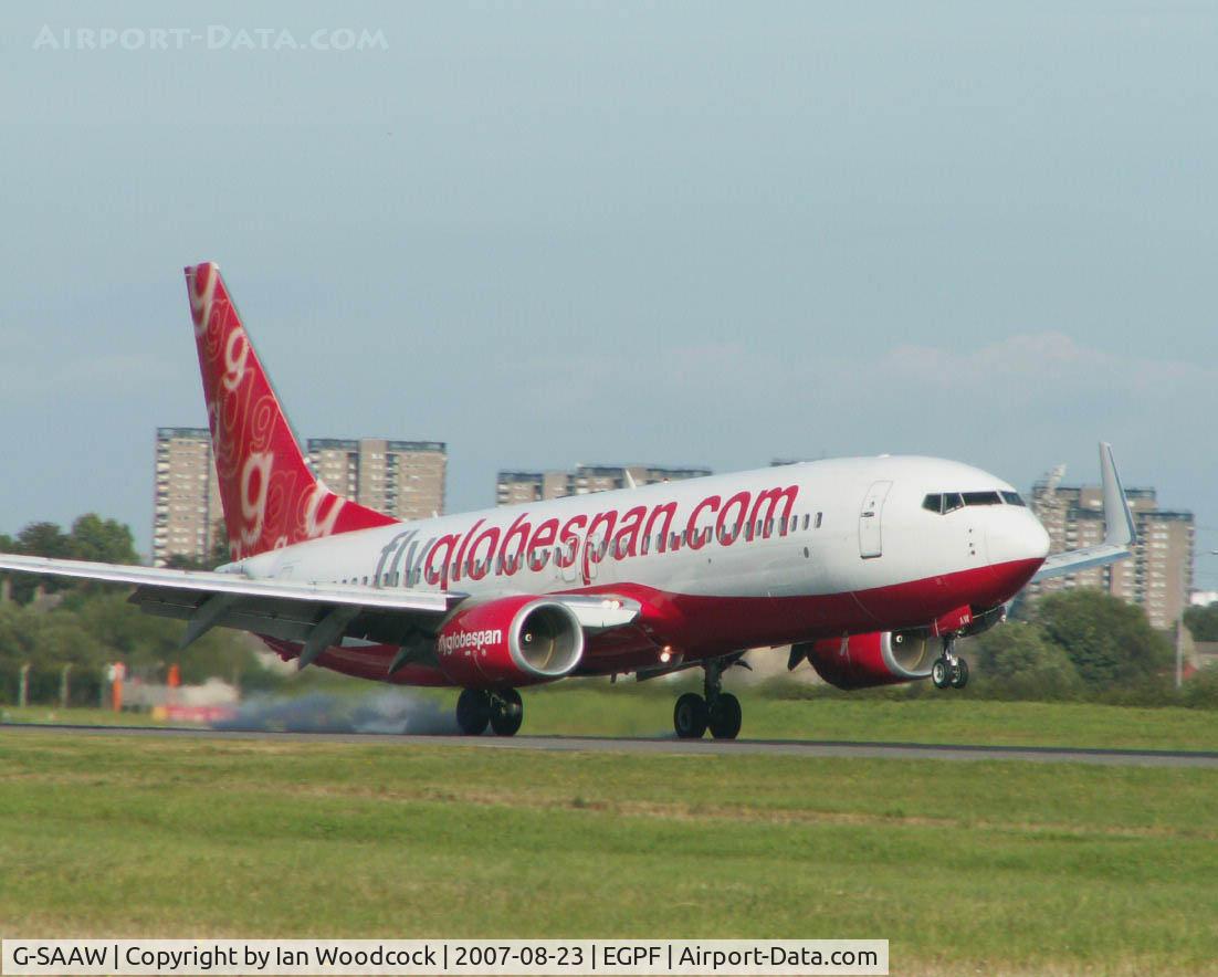 G-SAAW, 2005 Boeing 737-8Q8 C/N 32841, Boeing 737 8Q8/Flyglobespan/Glasgow