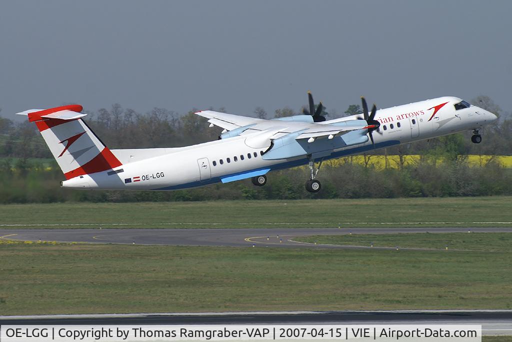 OE-LGG, 2002 De Havilland Canada DHC-8-402Q Dash 8 C/N 4074, Austrian Arrows DeHavilland Canada Dash 8-400