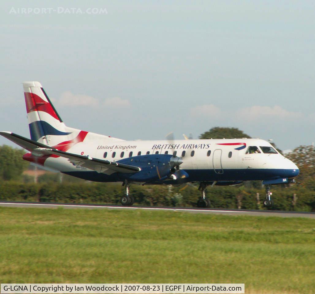 G-LGNA, 1990 Saab 340B C/N 340B-199, SF340B/Glasgow