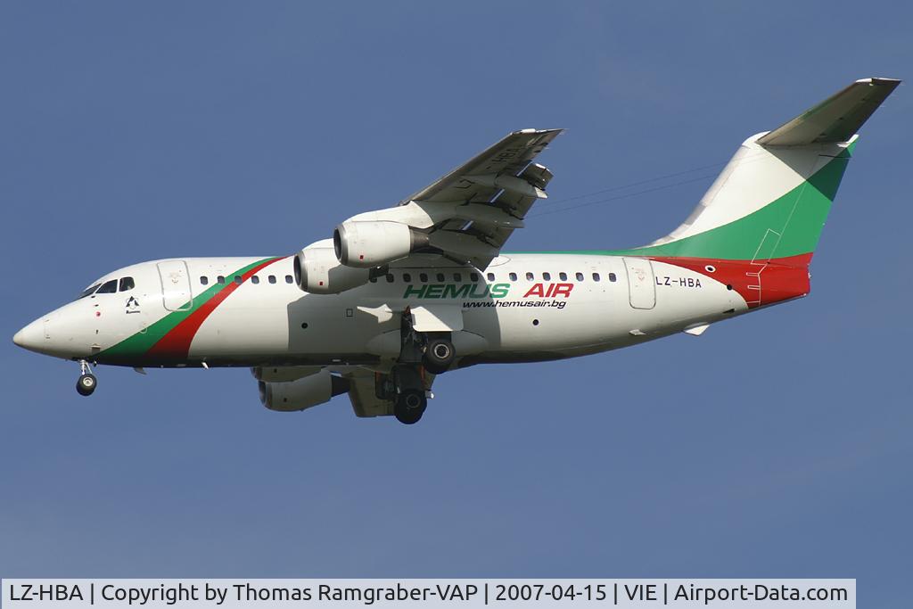 LZ-HBA, 1987 British Aerospace BAe.146-200A C/N E2072, Hemus Air BAe 146