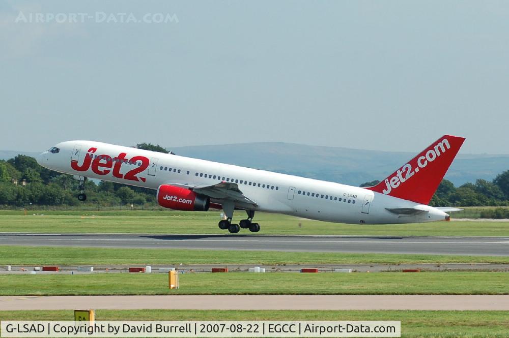 G-LSAD, 1989 Boeing 757-236 C/N 24397, Jet2.com - Taking Off
