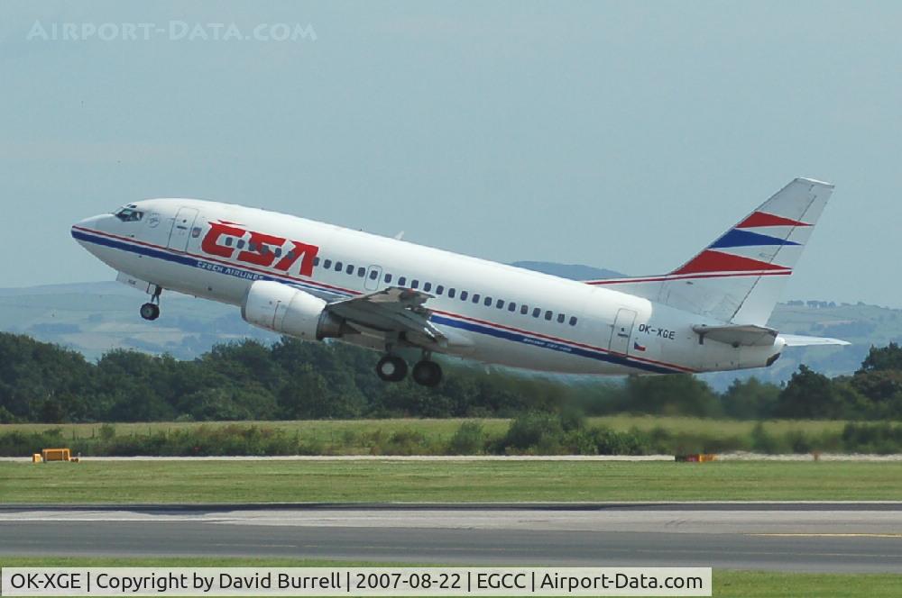 OK-XGE, 1992 Boeing 737-55S C/N 26543, Czech Airlines - Taking Off
