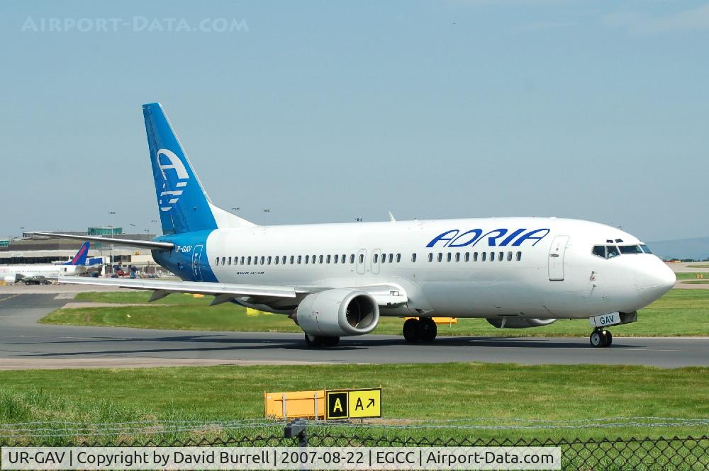 UR-GAV, 1992 Boeing 737-4C9 C/N 26437, Adria - Taxiing