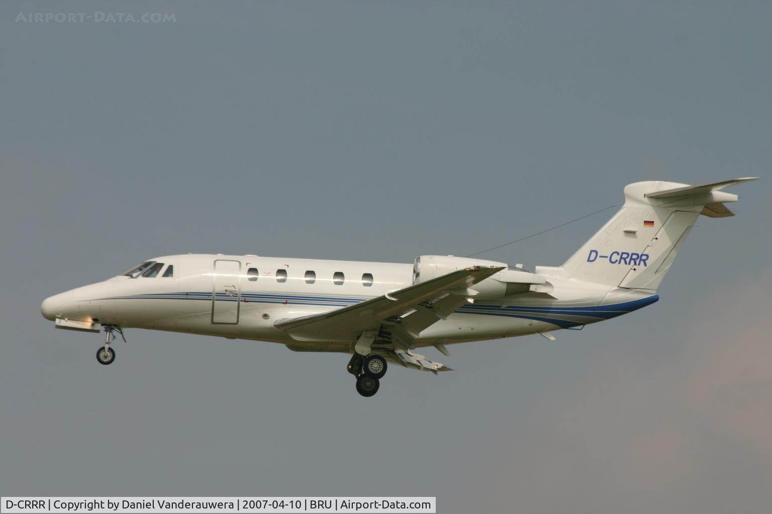 D-CRRR, 1990 Cessna 650 Citation III C/N 650-0187, descending to rwy 25L