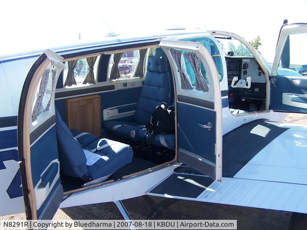 N8291R, 1993 Beech A36 Bonanza 36 C/N E-2814, Parked for display
