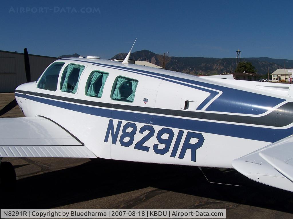 N8291R, 1993 Beech A36 Bonanza 36 C/N E-2814, Parked for display