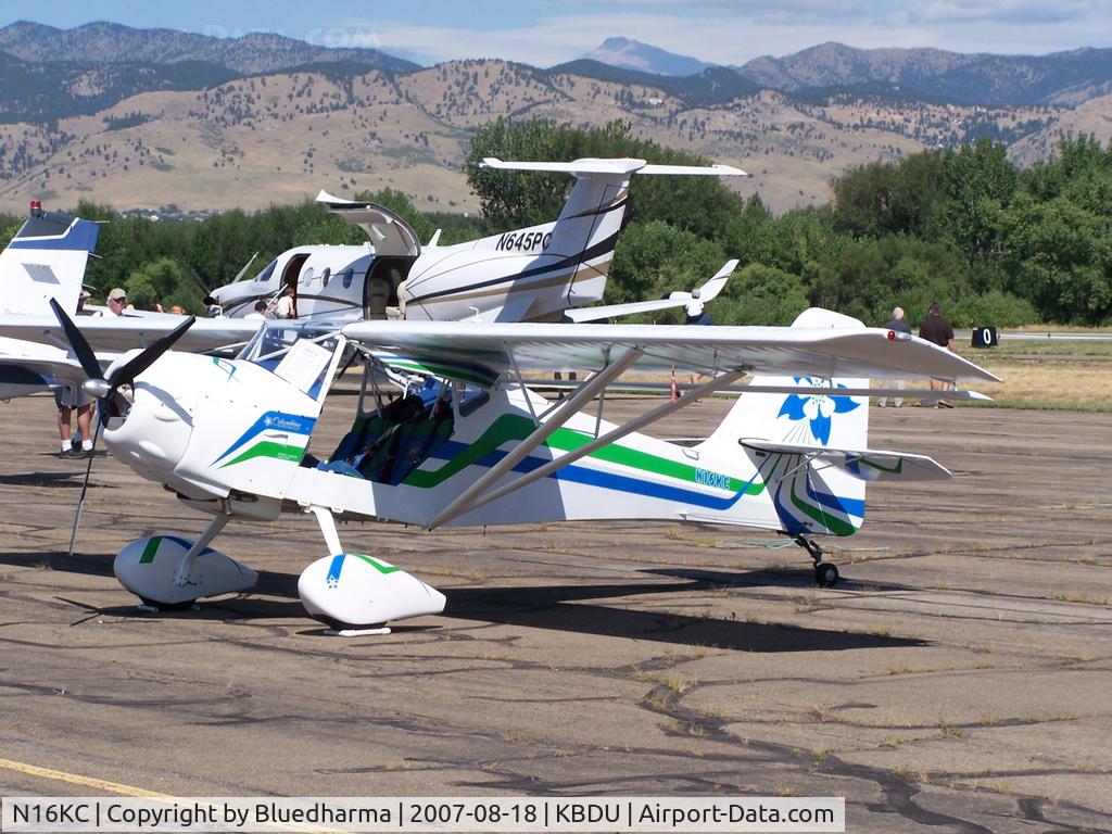 N16KC, Skystar Kitfox Model 4 Speedster C/N LCS151, Columbine markings Parked for Display