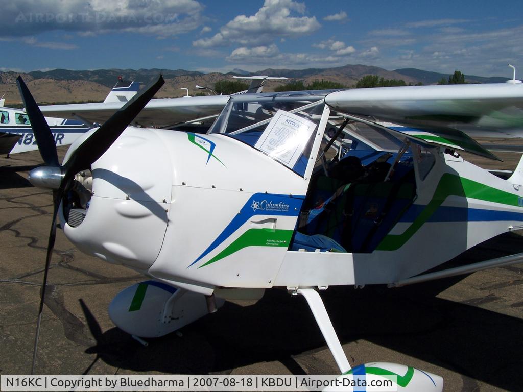 N16KC, Skystar Kitfox Model 4 Speedster C/N LCS151, Columbine markings Parked for Display