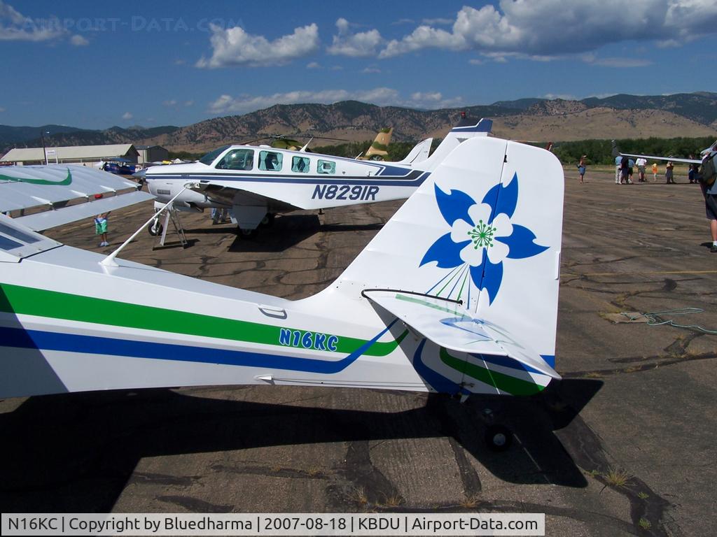 N16KC, Skystar Kitfox Model 4 Speedster C/N LCS151, Columbine markings Parked for Display