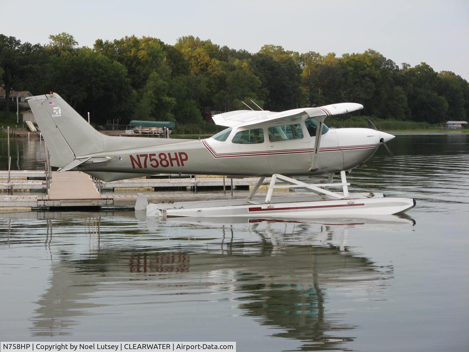 N758HP, 1979 Cessna R172K Hawk XP C/N R1723111, Clearwater Lake in central Mn