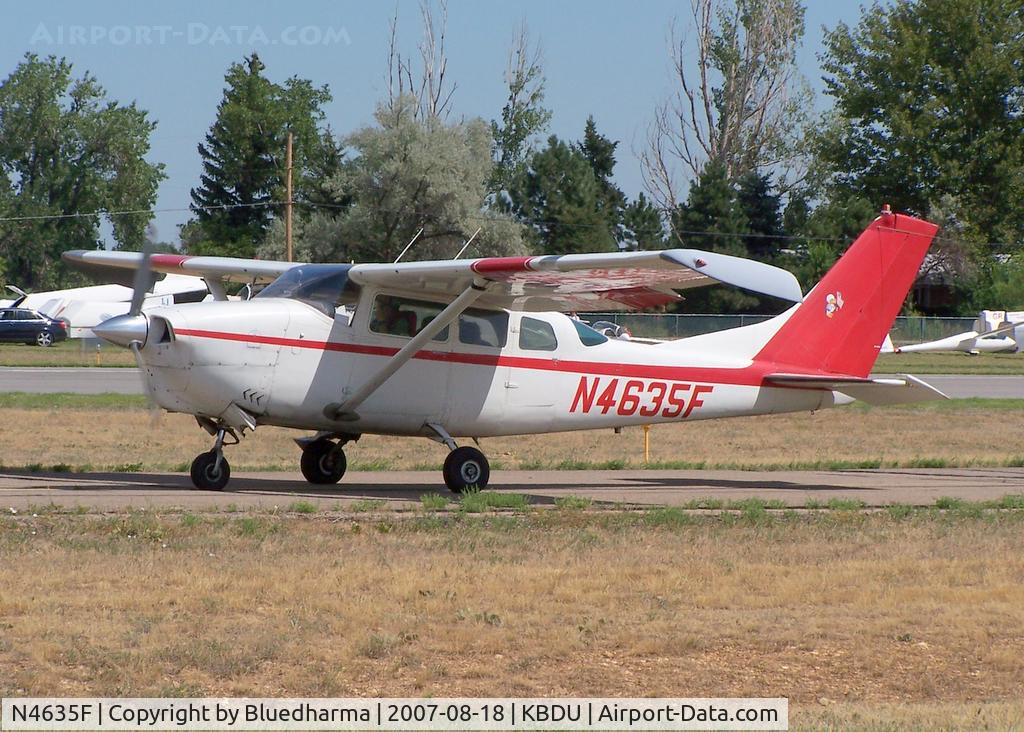 N4635F, 1966 Cessna TP206A Turbo Super Skylane C/N P206-0235, Taxi at Boulders Open House