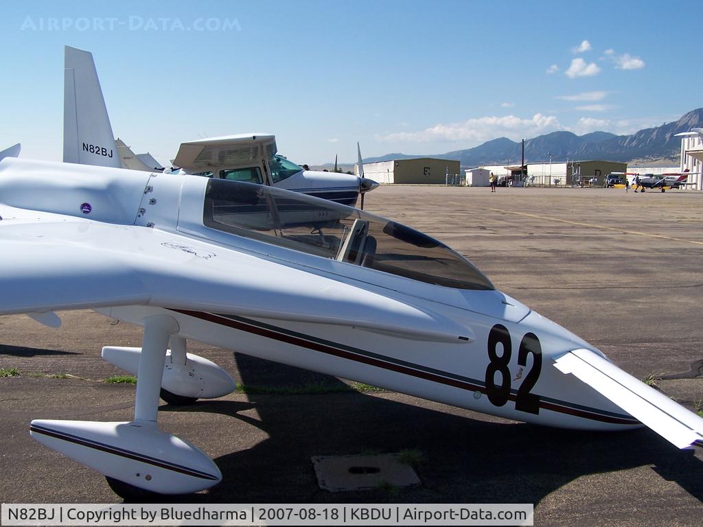 N82BJ, Rutan Long-EZ C/N 219, Parked for display at Boulder Open House