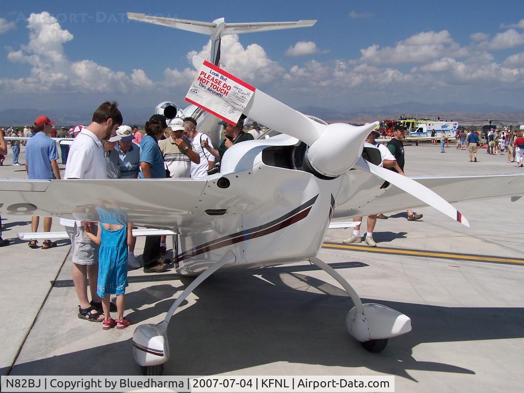 N82BJ, Rutan Long-EZ C/N 219, Parked for display.