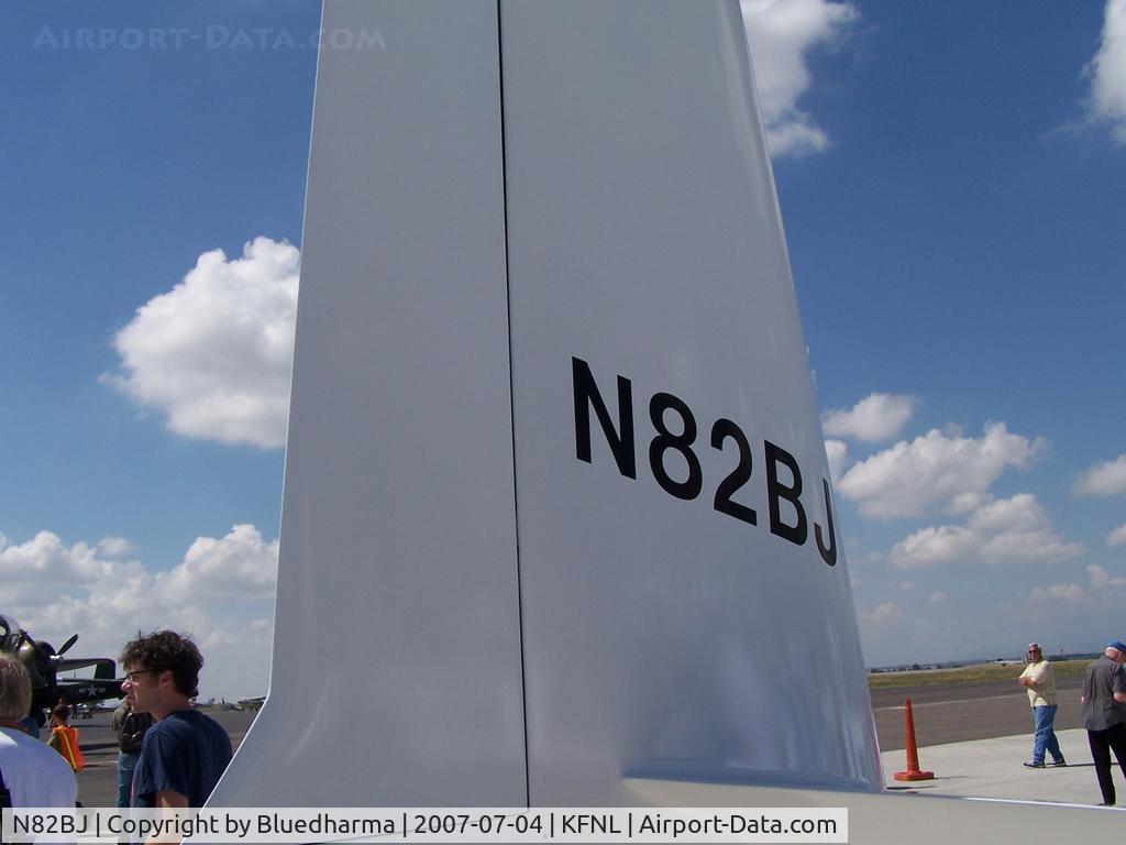 N82BJ, Rutan Long-EZ C/N 219, Parked for display.