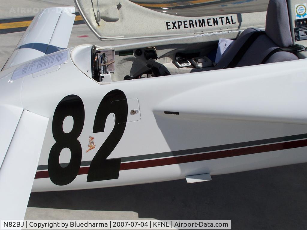 N82BJ, Rutan Long-EZ C/N 219, Parked for display.
