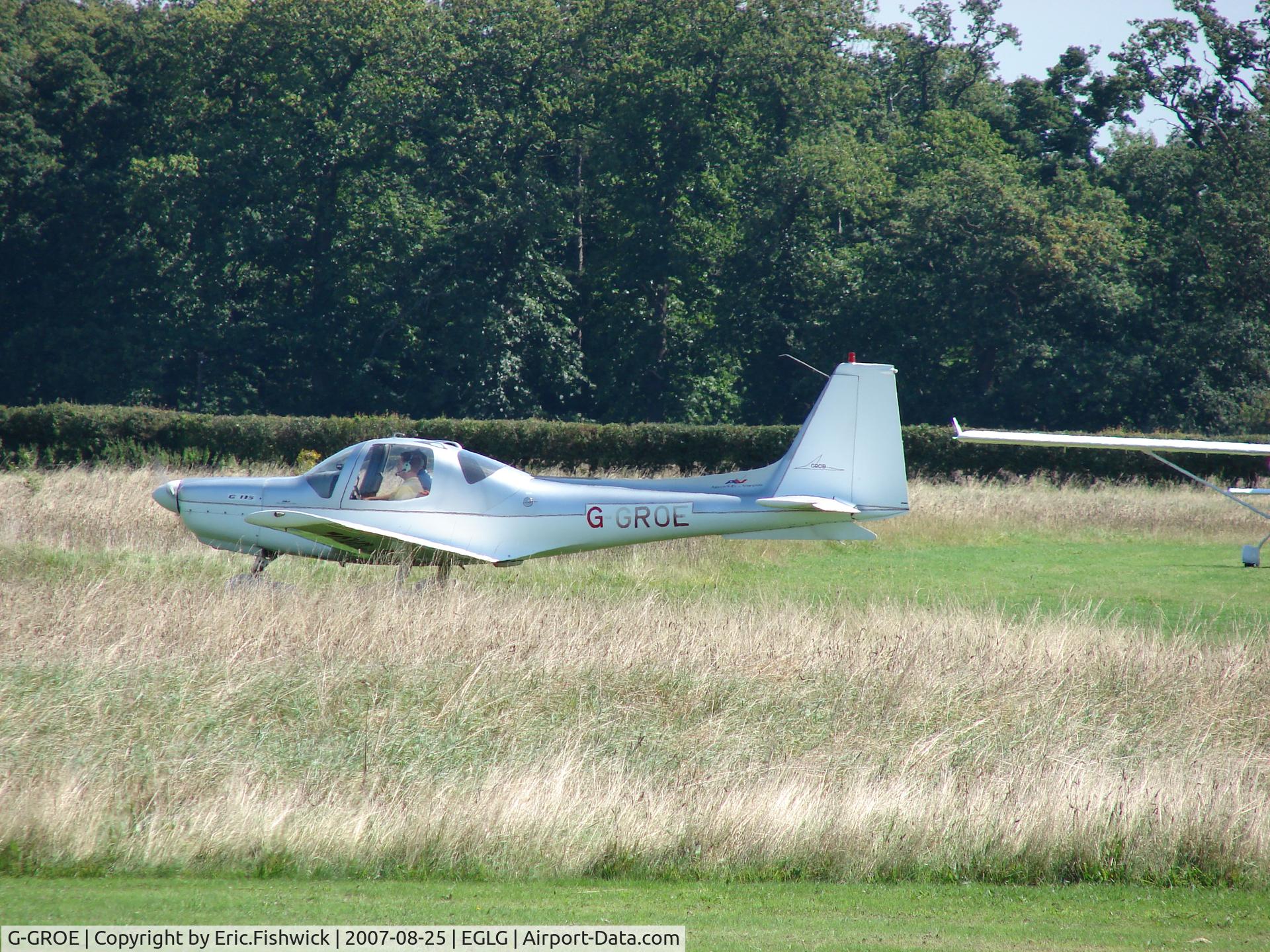 G-GROE, 1989 Grob G-115 C/N 8054, 1. G-GROE at Panshanger Airfield
