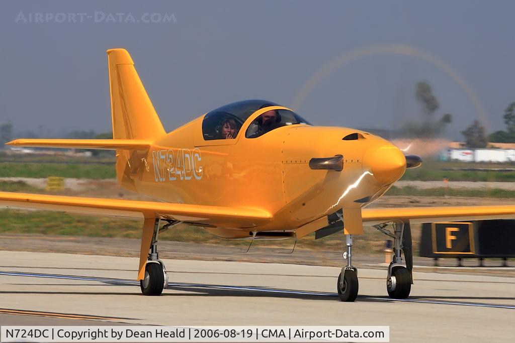 N724DC, 2005 Legend Aircraft Legend C/N 02, 2005 Gray D/sherick M T GRAY SPECIAL taxiing to parking after arrival on RWY 26. (1/60sec)