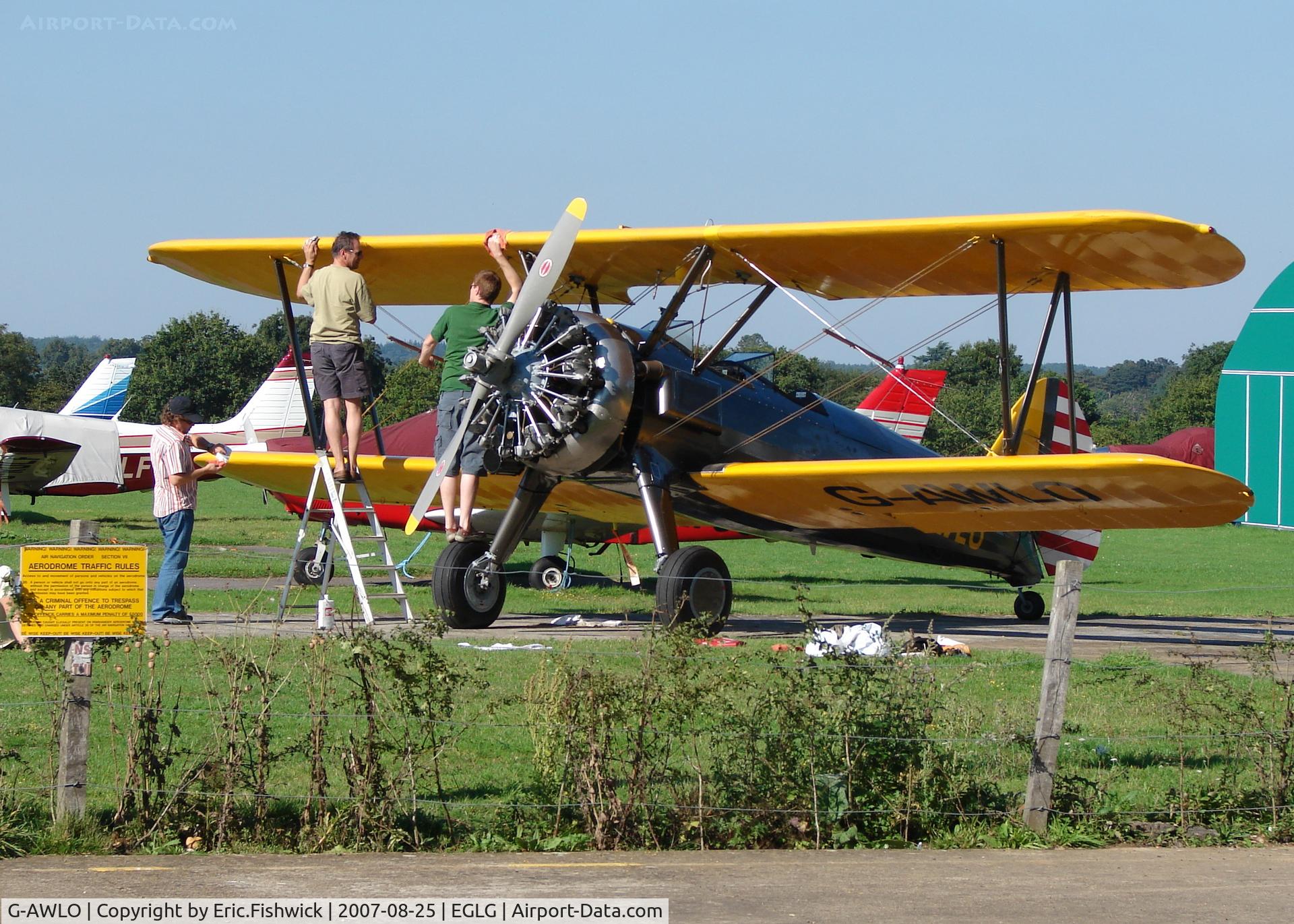 G-AWLO, 1943 Boeing E75 C/N 75-5563, 3. G-AWLO at Panshanger