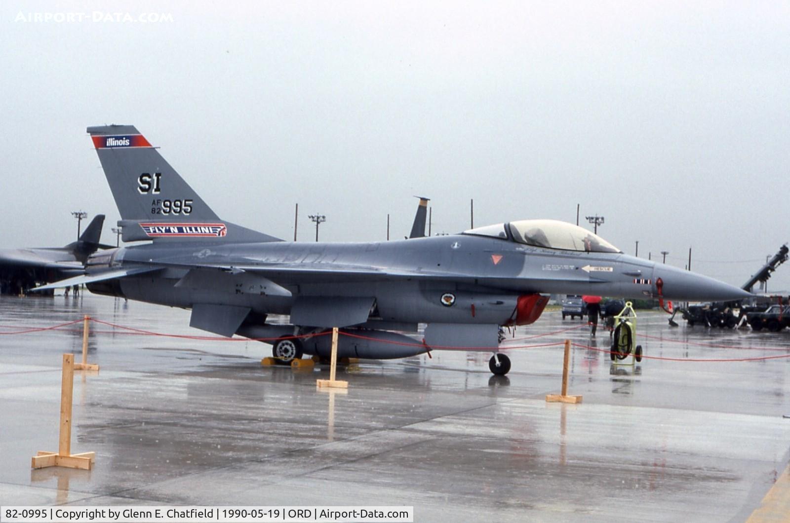 82-0995, 1982 General Dynamics F-16A Fighting Falcon C/N 61-588, F-16A at the AFR/ANG open house
