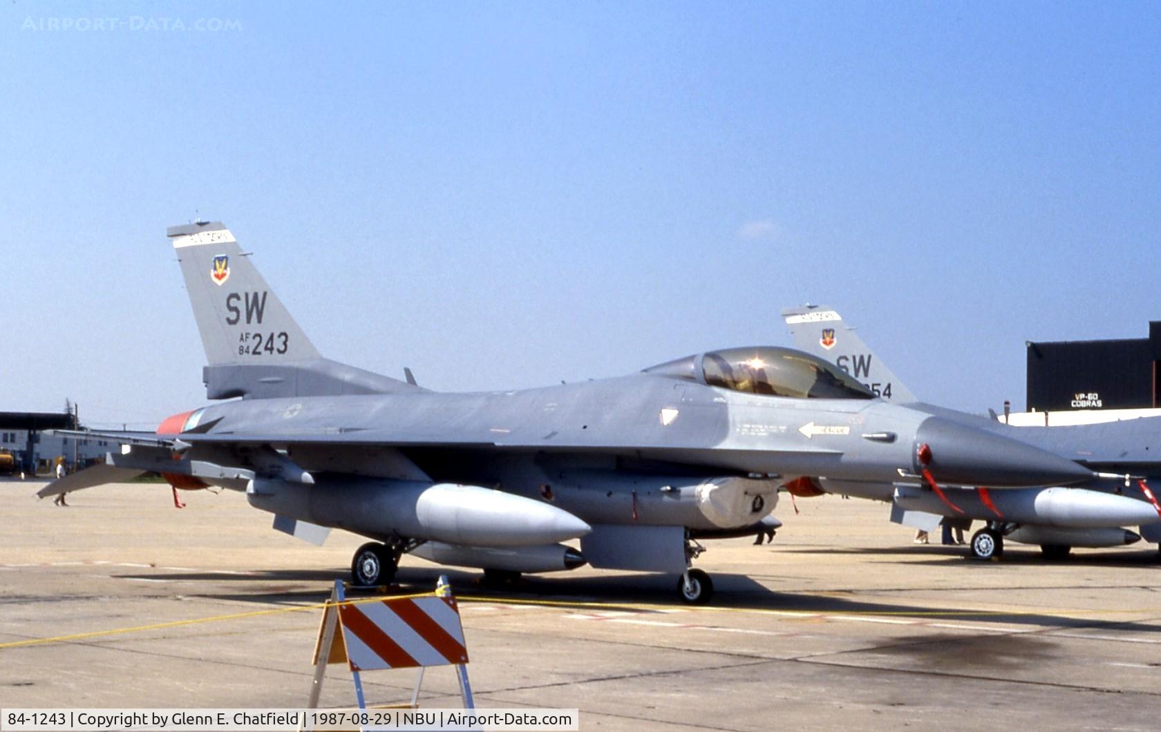 84-1243, 1984 General Dynamics F-16C Fighting Falcon C/N 5C-80, F-16C at the open house
