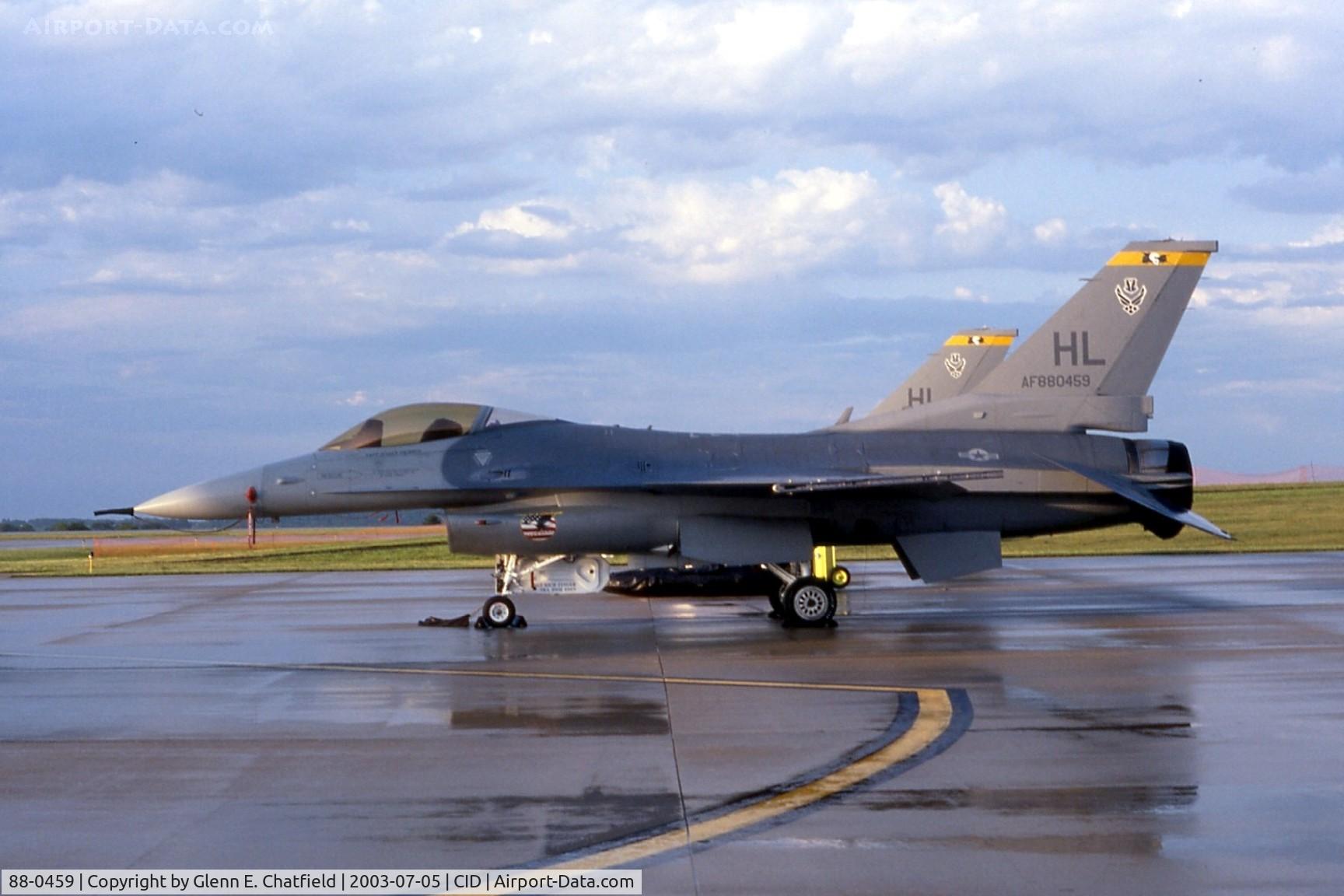88-0459, 1988 General Dynamics F-16CG Night Falcon C/N 1C-61, F-16C for an open house
