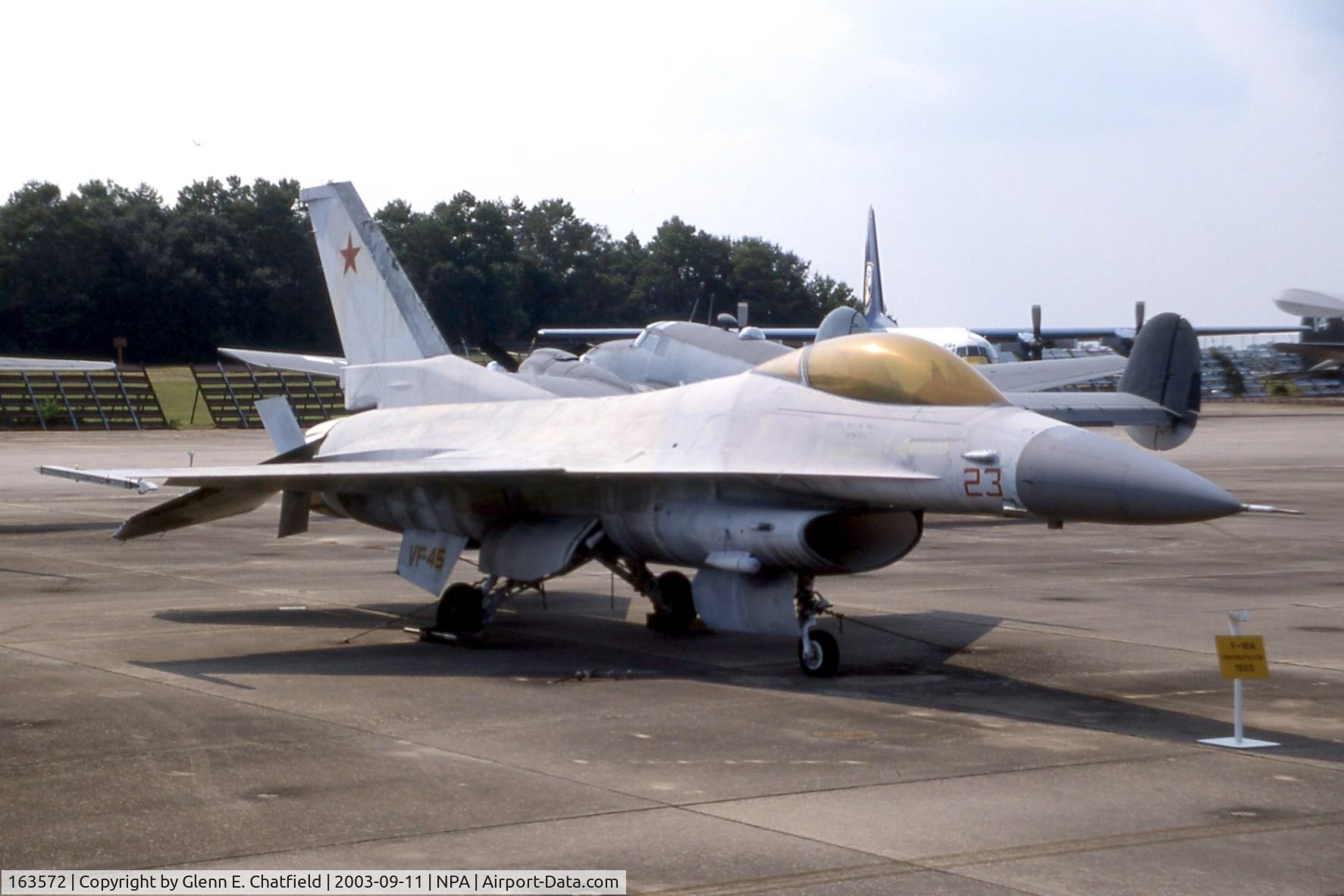 163572, General Dynamics F-16N Fighting Falcon C/N 3M-17, F-16N at the National Museum of Naval Aviation