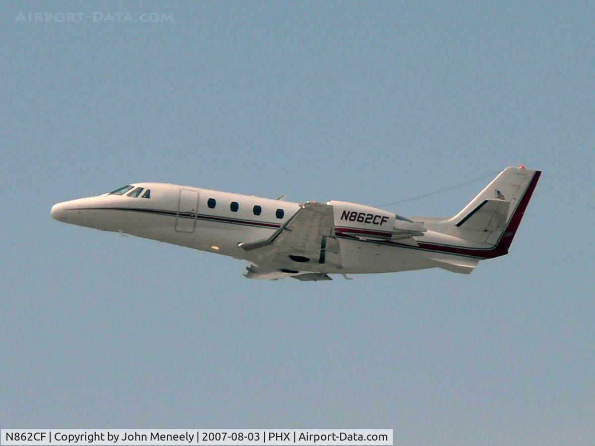 N862CF, 1999 Cessna 560XL Citation Excel C/N 560-5021, Departure from runway 07L