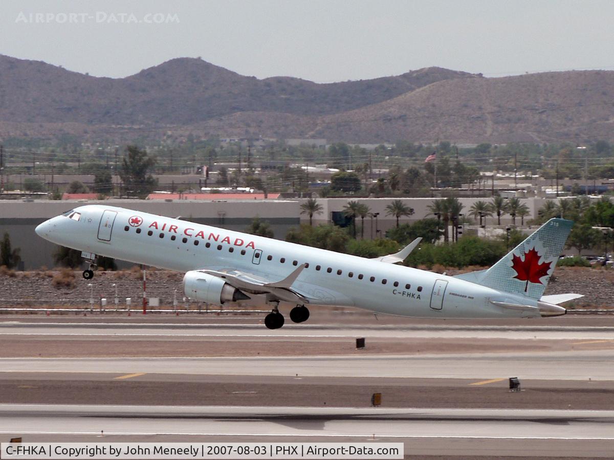 C-FHKA, 2006 Embraer 190AR (ERJ-190-100IGW) C/N 19000046, Lunchtime departure to YYZ