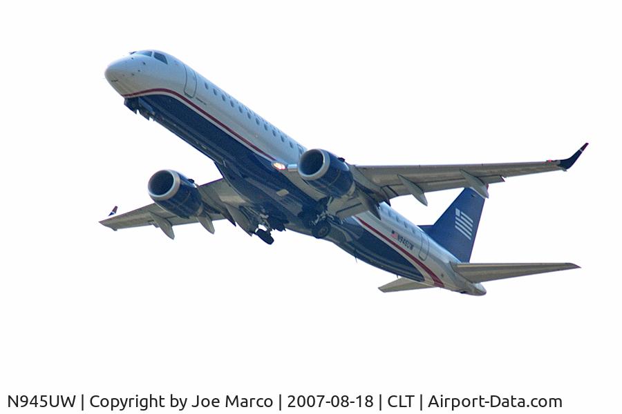 N945UW, Embraer ERJ-190-100 IGW 190AR C/N 19000062, @CLT