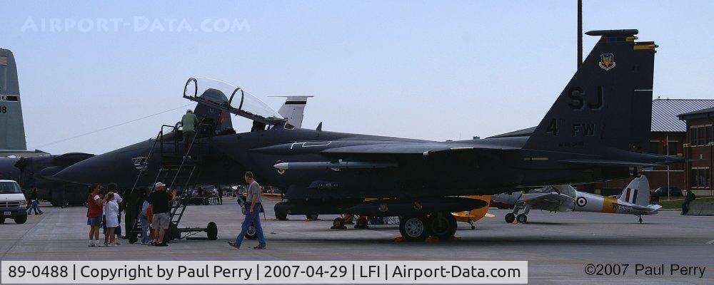 89-0488, 1989 McDonnell Douglas F-15E Strike Eagle C/N 1135/E110, Fourth Fighter Wing's Boss Bird