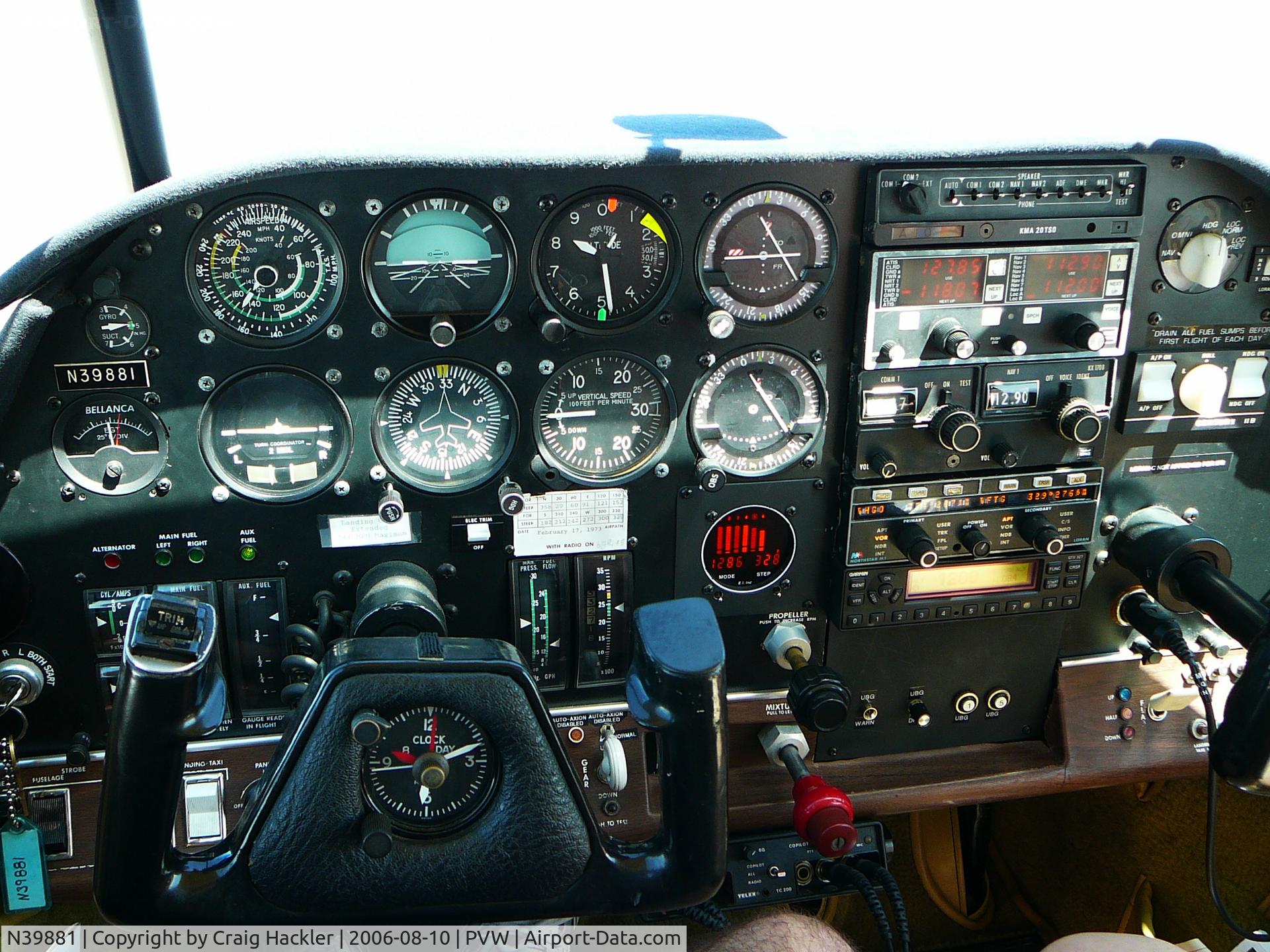 N39881, 1973 Bellanca 17-30A Viking C/N 73-30539, Level at 8500 over PVW.