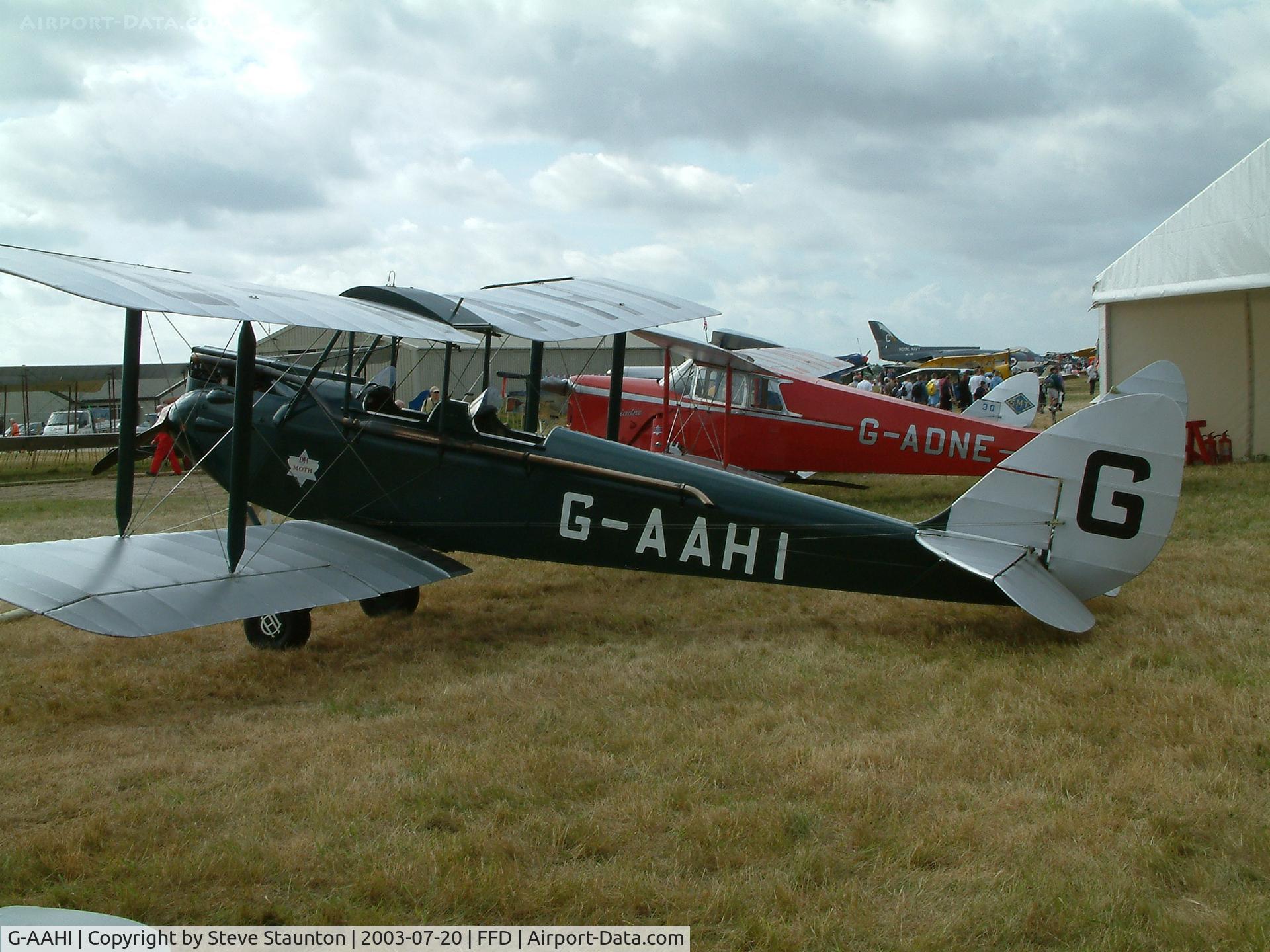 G-AAHI, 1929 De Havilland DH60G Gipsy Moth C/N 1082, Royal International Air Tattoo 2003