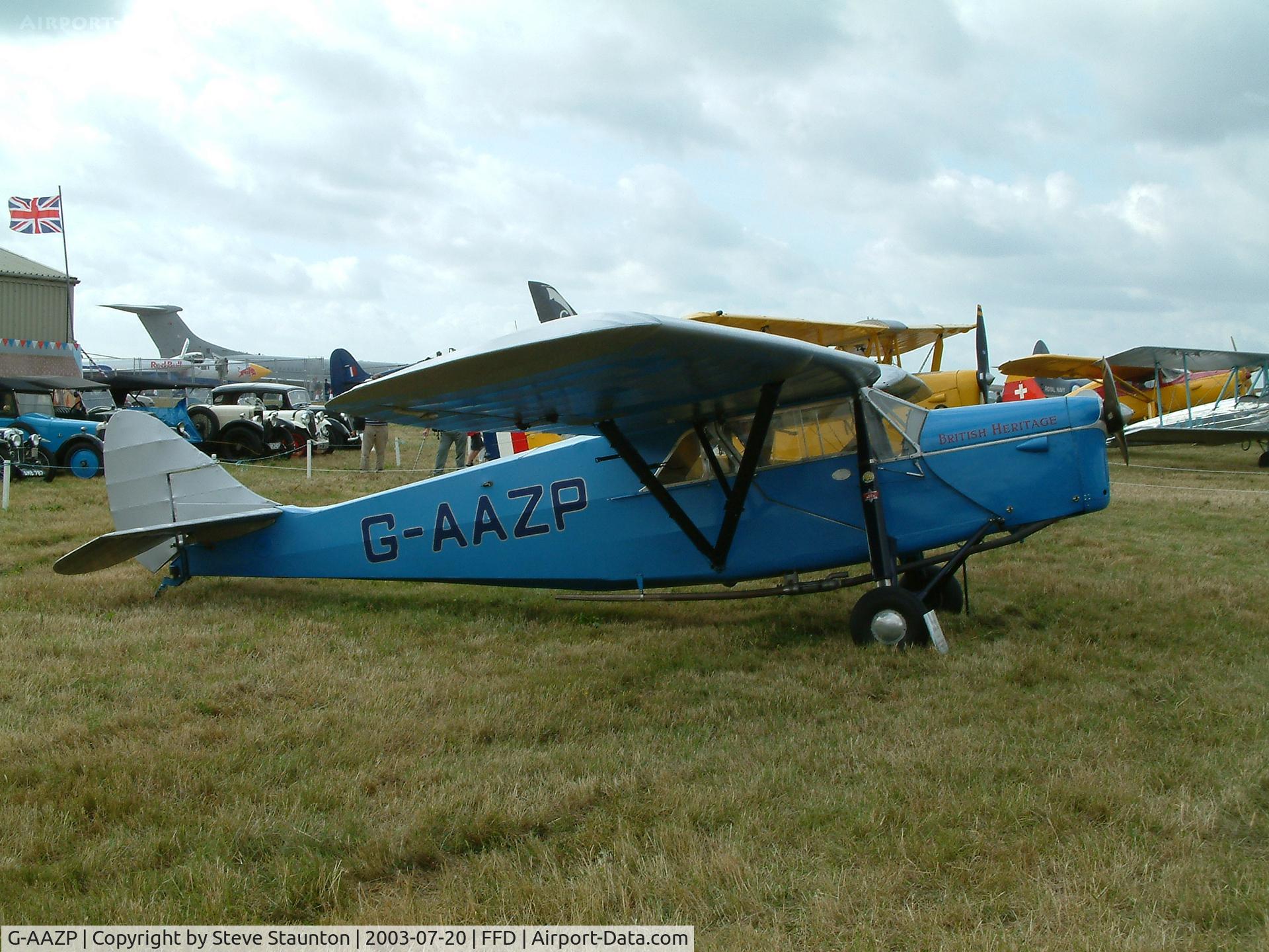 G-AAZP, 1930 De Havilland DH.80A Puss Moth C/N 2047, Royal International Air Tattoo 2003